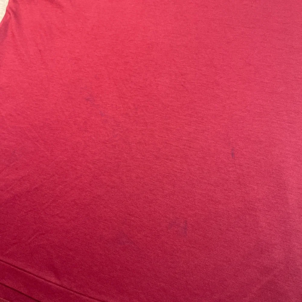 Polo Ralph Lauren Shirt Mens Medium M Burgundy Maroon Pima Soft Touch Polo Flaw